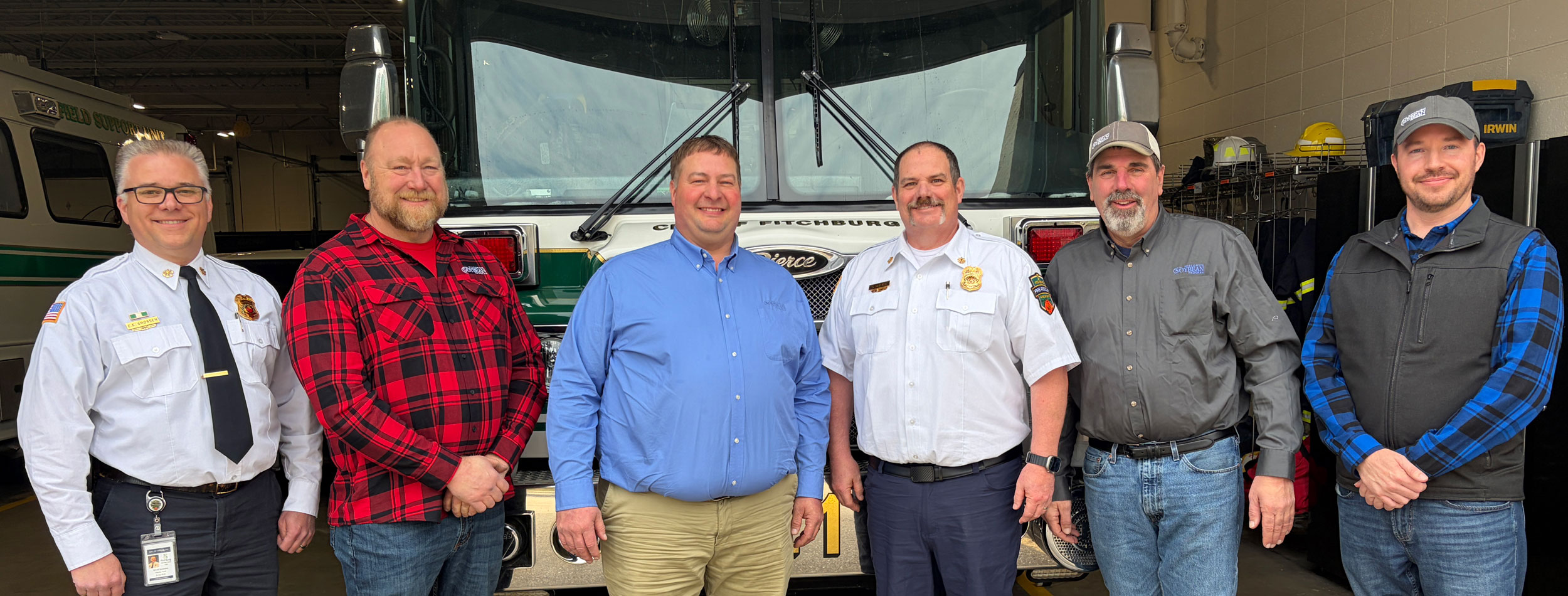 soybean farmers donate to fire department